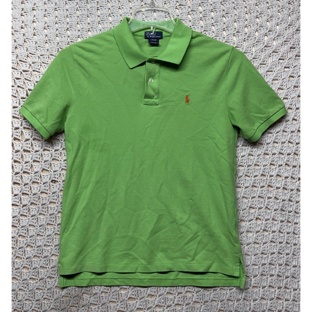 Polo By Ralph Lauren Boys Youth size  L (14-16)  Green Short Sleeve Collar